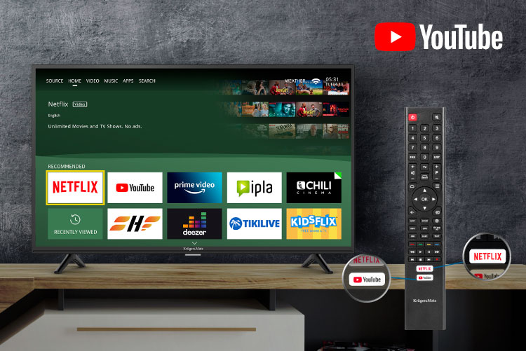 Patrunde in lumea divertismentului Televizor smart de mici dimensiuni
