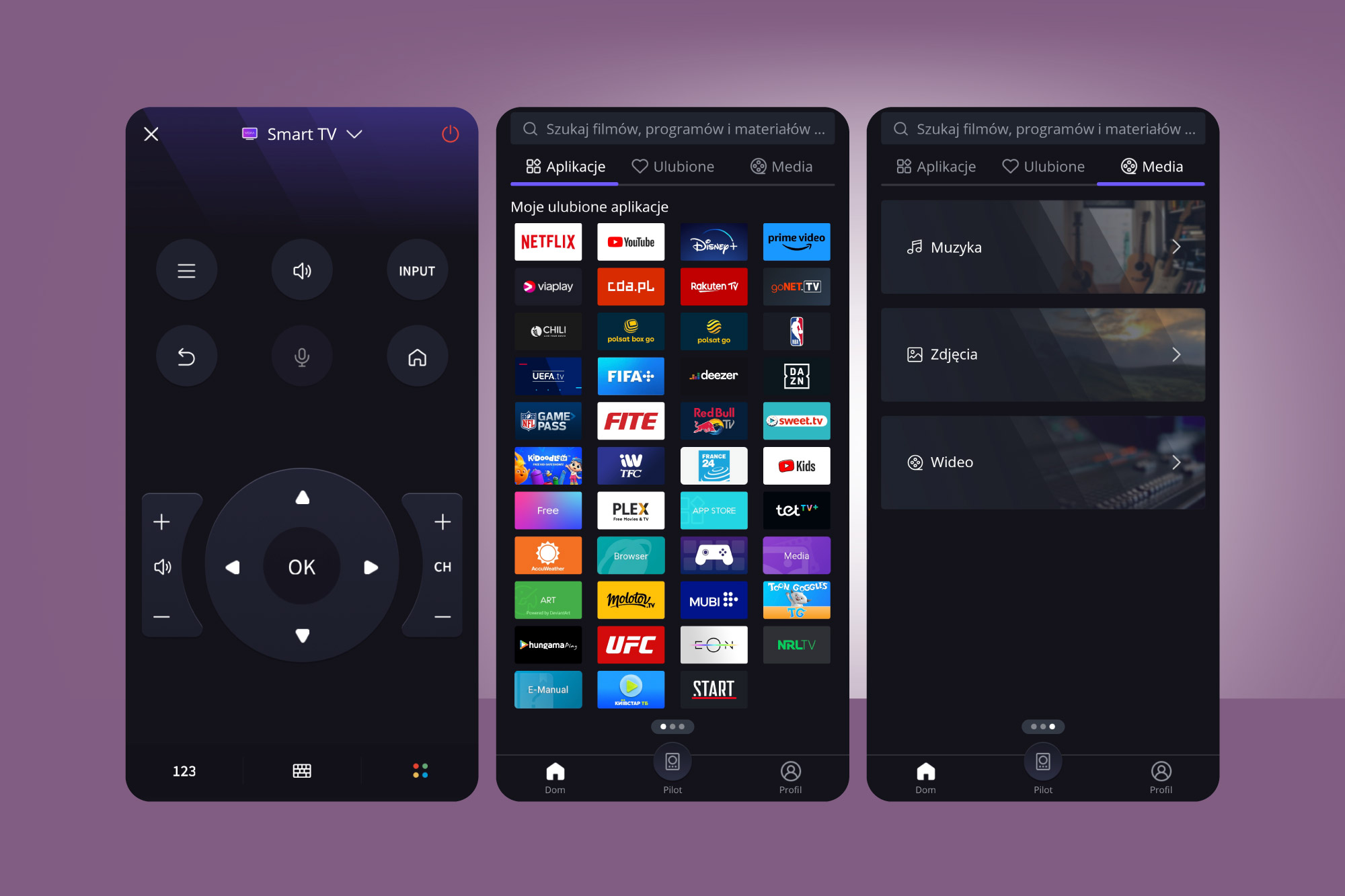 Aplicatie mobila Televizor cu aplicatii