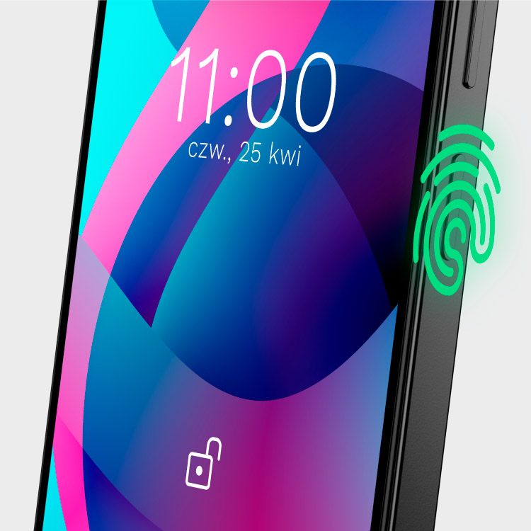 Cititor de amprente Telefon cu cititor de amprente