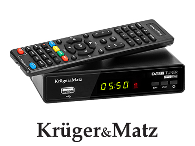 TUNER DVB-T2 H.265 HEVC KRUGER&MATZ