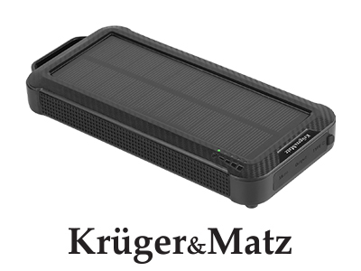  POWER BANK SOLAR 10000 MAH LI-POL KRUGER&MATZ