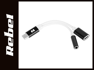 ADAPTOR USB TIP C - JACK 3.5 SI USB TIP C MAMA