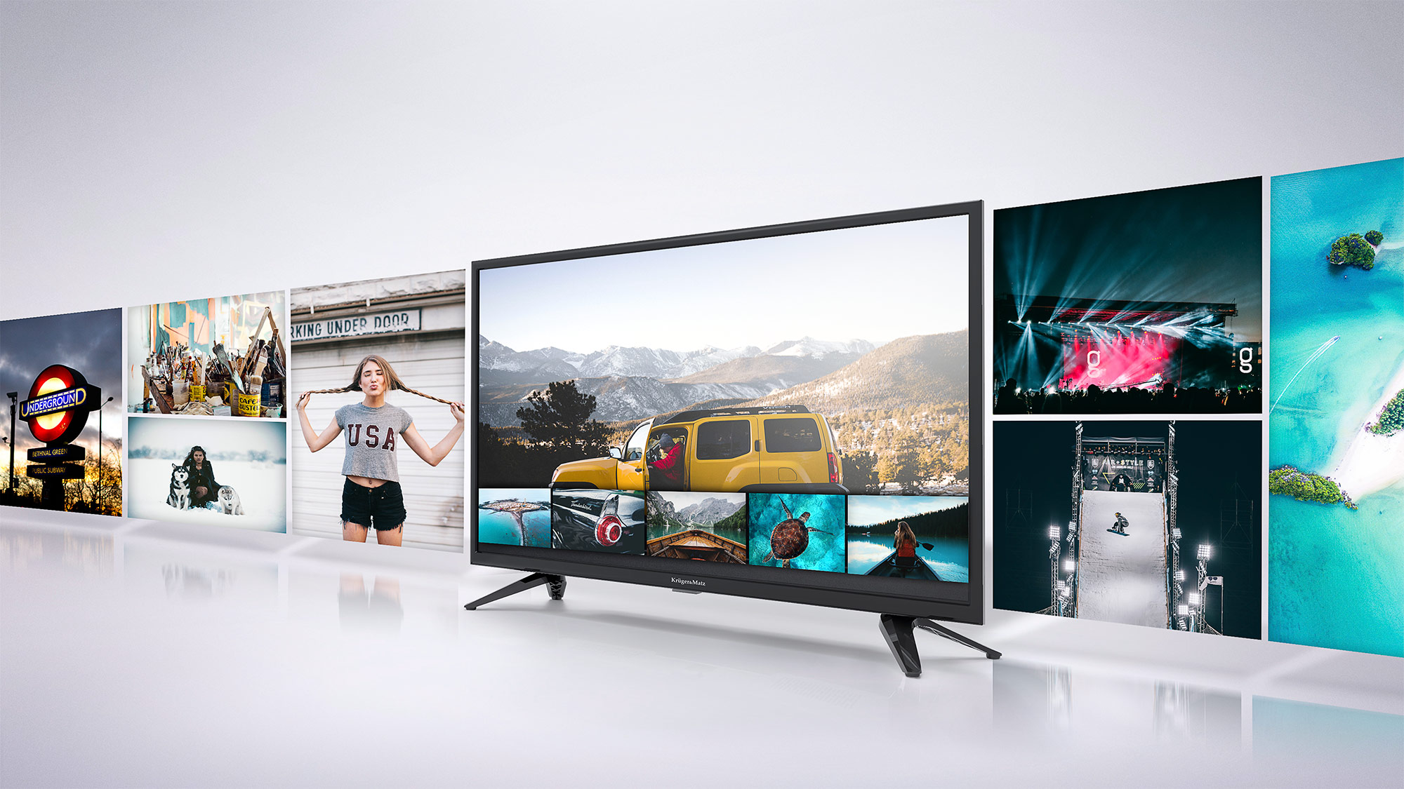 In plus, televizorul tau Kruger&Matz este dotat cu port USB care permite redarea filmelor preferate de pe diverse suporturi media USB, oferind confort si versatilitate.