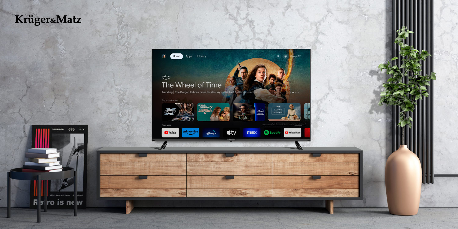 Televizor smart TV 43” Kruger&Matz cu Google TV Televizor Google TV