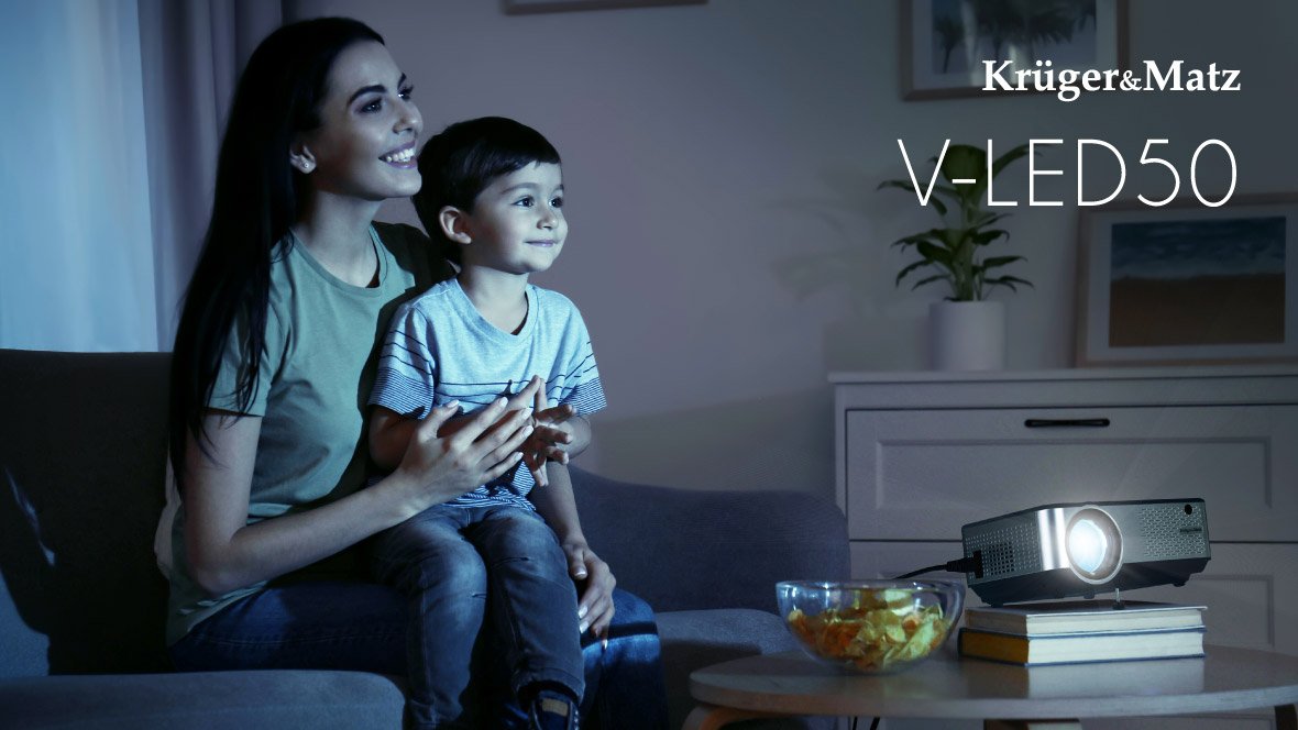Proiector LED Kruger&Matz V-LED50 Proiector LED Kruger&Matz V-LED50 pentru acasa