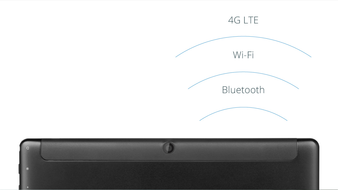 Tableta EAGLE 962 iti ofera conexiune wireless oriunde te afli; modemul 4G iti garanteaza acces la internet chiar daca nu esti in raza unei retele Wi-Fi, iar conexiunea Bluetooth iti permite transferul usor de date 