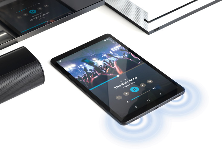 Tableta cu difuzore stereo Tableta cu difuzore stereo