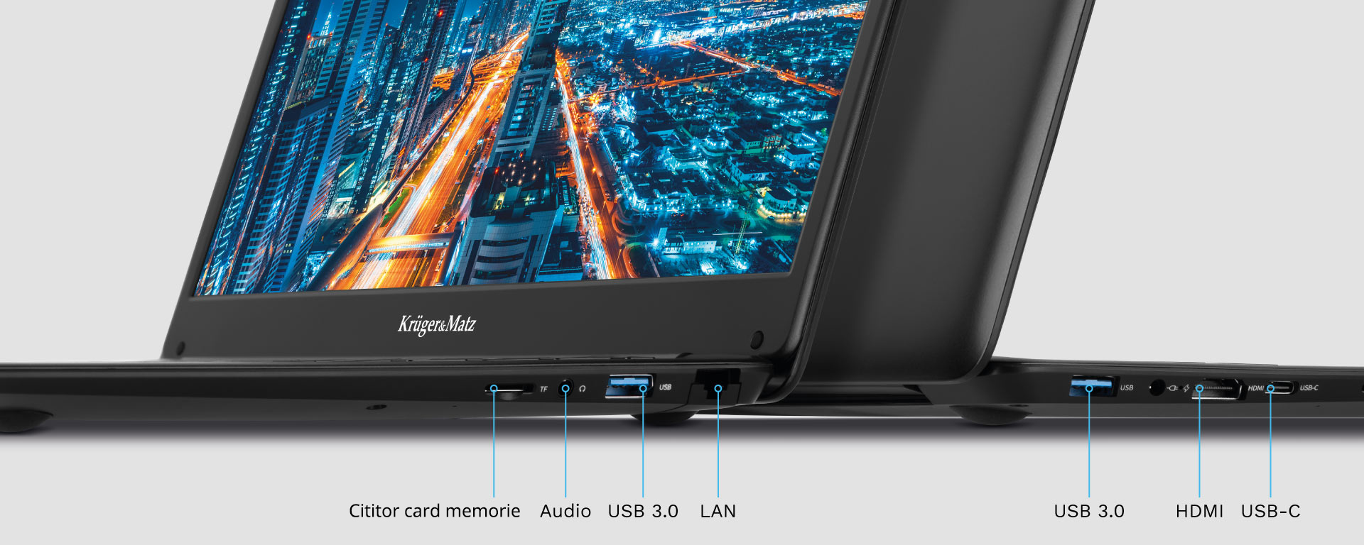 Cu potential Laptop cu HDMI, USB, RJ-45 si micro SD