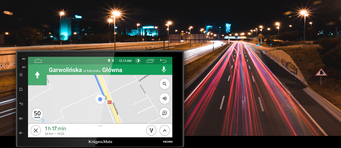 Direct la destinatie Poti folosi radioul auto Kruger&Matz 2006 ca si GPS. Mai mult, nu mai trebuie sa descarci noi upadate-uri pentru harti deoarece sistemul Android iti permite sa folosesti Google Maps. Acum vei gasi cu usurinta drumul, indiferent care este destinatia ta!