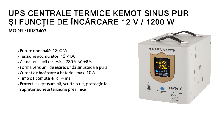 UPS PRO Sinus KEMOT 1200 W