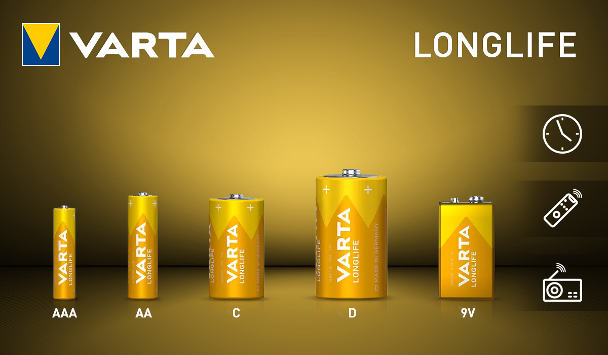 Baterie Alcalina Longlife LR03 BL 6 Buc Varta