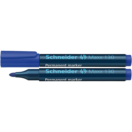 Marker Permanent 130 Varf Rotund 13mm Albastru Schneide