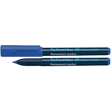Marker Permanent 240 Varf Rotund 2mm Albastru Schneide