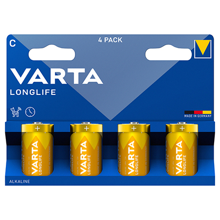 Baterie Alcalina Lr14 Blister 4 Buc Varta Longlife