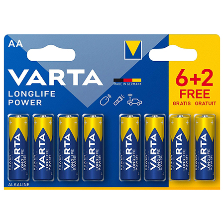 Baterie Alcalina Lr06 Longlife 8 Buc / Blister Varta