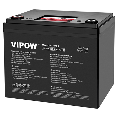 Acumulator Lifepo4 12.8v 100ah Bms Vipow Acumulator Lifepo4 12.8v 100ah Bms Vipow