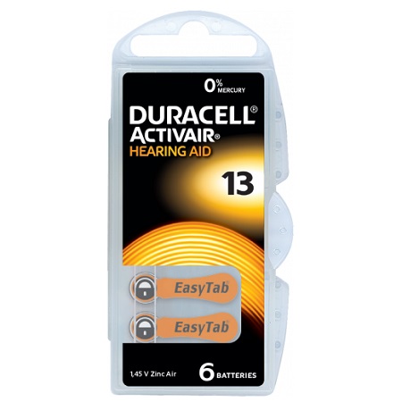 Baterie Auditiva Duracell 13 Blister 6 Buc