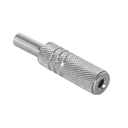 Mufa Jack 3.5mm Mama Stereo Metal Pe Cablu