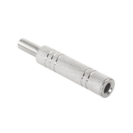 Mufa Jack 6.3mm Stereo Metal Pe Cablu Nichelat