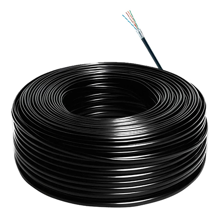 Cablu Utp Cupru 0.5mm Cat 5e 305m Pe Negru Hikvisision