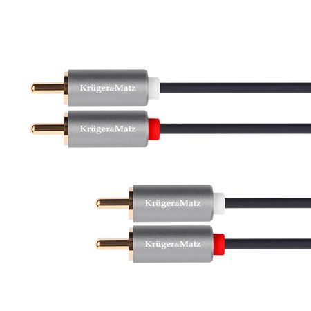 Cablu 2rca - 2rca 1m Basic K&m