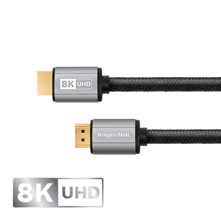 Cablu Hdmi - Hdmi 8k V 2.1 1.8m Kruger&matz Cablu Hdmi - Hdmi 8k V 2.1 1.8m Kruger&matz
