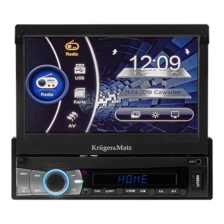 Radio Player 1 Din 7 Inch Bt 4x40w Kruger&matz Radio Player 1 Din 7 Inch Bt 4x40w Kruger&matz