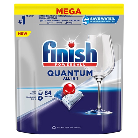 Detergent Masina Spalat Vase Finish Quantum 84 Capsule