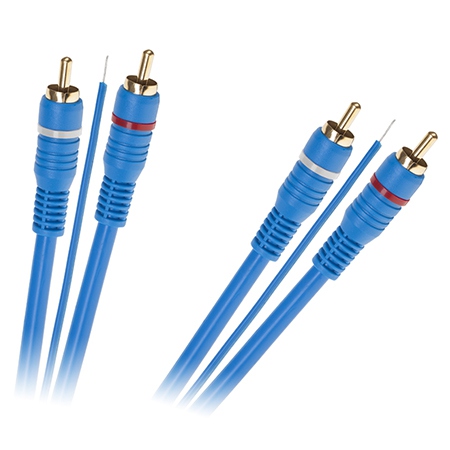 Cablu 2xrca Tata - 2xrca Tata + Remote 5m