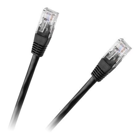 Patchcord Utp Cat 6e Cca Negru 0.5m
