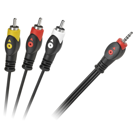 Cablu Jack 3.5 4 Canale (a/v/masa)-3rca 1.5m