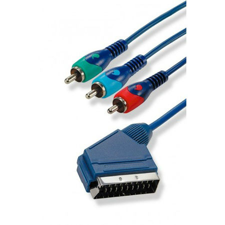 Cablu Scart - 3 Rca Rgb 10m Edc Cablu Scart - 3 Rca Rgb 10m Edc