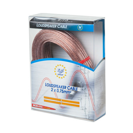 Cablu Difuzor Transparent 2x0.75mm2 25m Blister