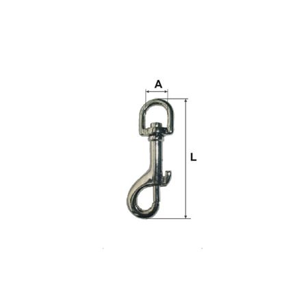 Carabina Breloc Cu Arc Si Inel Rotativ 11x53m