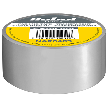 Banda Adeziva Ambalare 45 Mic X 48 Mm X 60 M Rebel