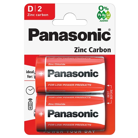 Baterie R20 Red Blister Panasonic