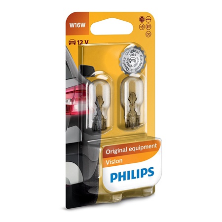 Set Becuri Auto W16w Philips Set Becuri Auto W16w Philips