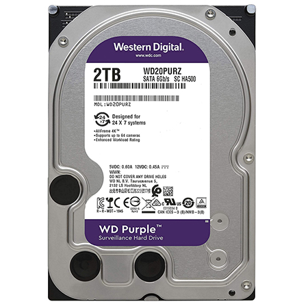 Hdd 2tb Sata3 64mb Purple Suveillance Western Digital