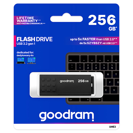 Flash Drive 256gb Usb 2.0 Ume3 Goodram