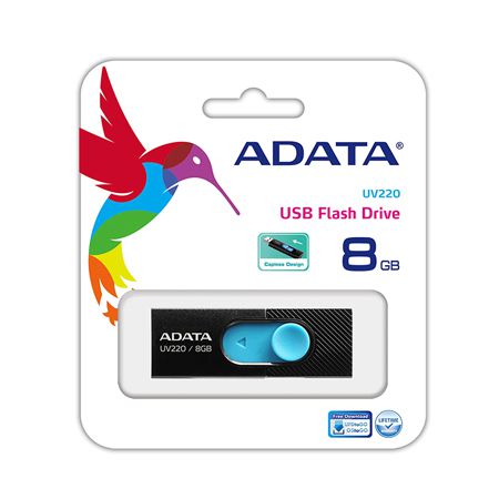 Flash Drive Usb 2.0 8gb Uv220 Adata