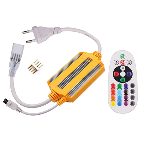 Controler Si Telecomanda Banda Led Flexibila 10mm Rgb