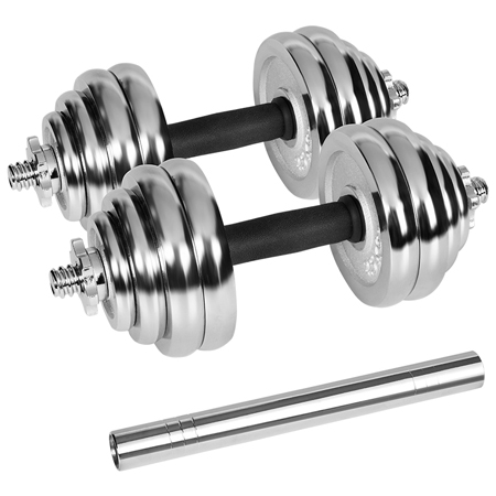 Gantere Reglabile Cu Valiza Total 30kg Rebel Active