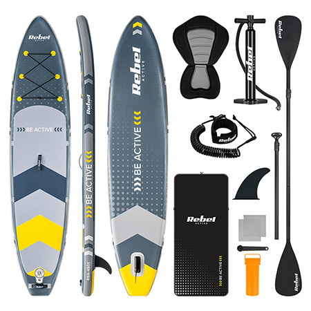 Set Placa Gonflabila Stand Up Paddle Scaun 350x80x15 Cm