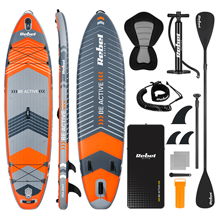 Set Placa Gonflabila Stand Up Paddle Scaun 335x84x15 Cm