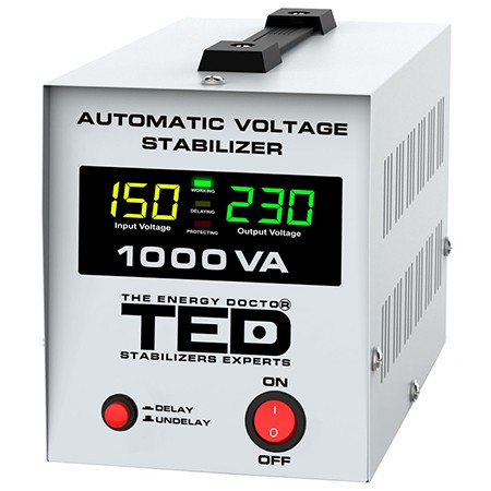 Stabilizator Tensiune Automat Avr 1000va Lcd Ted