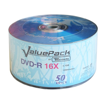 Dvd-r 4.7gb 16x Set 50 Buc Traxdata