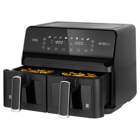 Friteuza Dubla Airfryer 8l 2700w Teesa Air Fryer Dual
