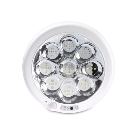 Lampa Plafon Rotunda Cu Senzor Miscare Si Acumulator