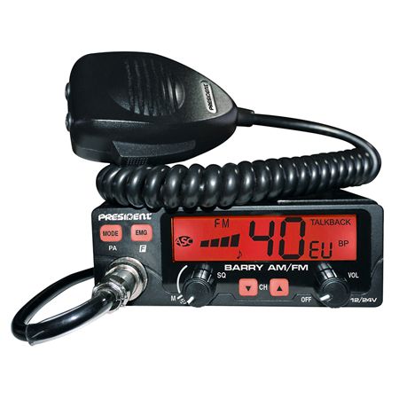 Radio Cb President Barry Asc 12/24v Am/fm Radio Cb President Barry Asc 12/24v Am/fm