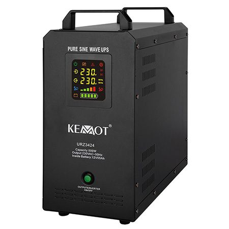 Ups Centrale Sinus Pur 500w Accu 55ah 12v Kemot